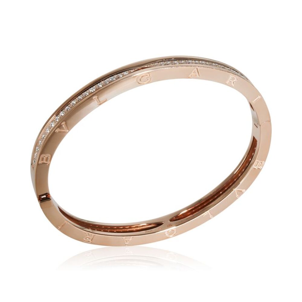 BVLGARI B.zero1 Bracelet in 18k Rose Gold 1.27 CTW - Picture 2 of 5